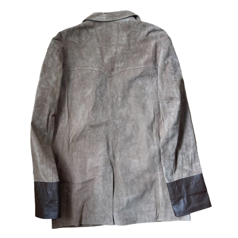 Pendleton Pig Leather Jacket Brown Hook Closure M… - image 2